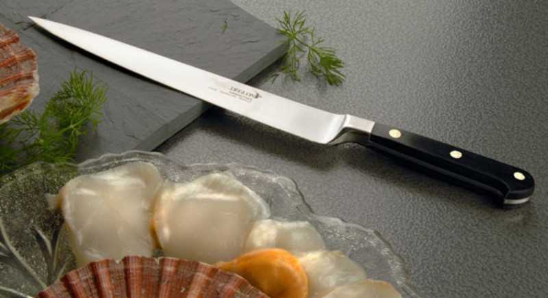 Couteau chef 35 cm inox bois compressé unie Grand Chef Deglon Deglon