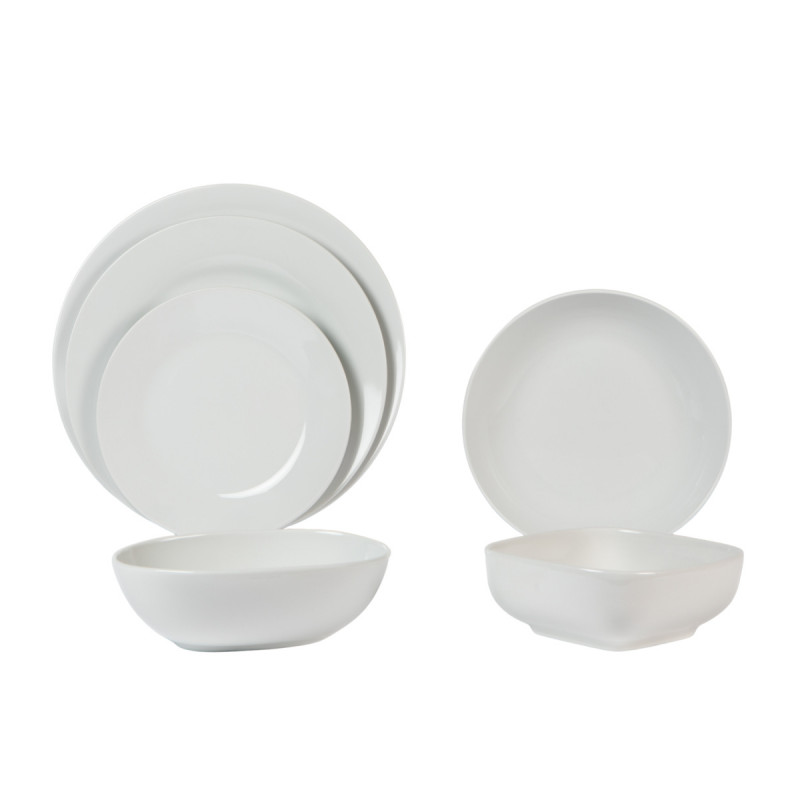 Bol rond blanc porcelaine 18 cm Bazik Essentials Collection