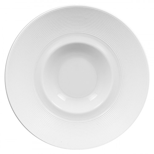 Assiette gourmet rond blanc porcelaine vitrifiée Ø 25,6 cm Evolution Rak