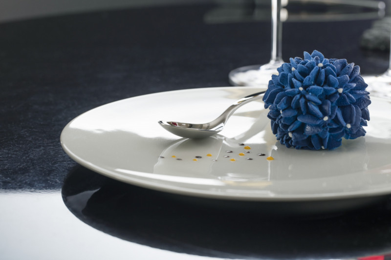 Assiette plate rond blanc porcelaine vitrifiée Ø 26,5 cm Moon Rak