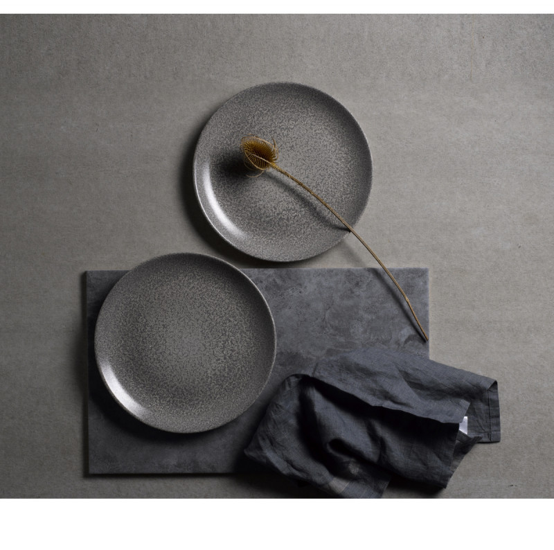 Assiette creuse rond gris porcelaine Ø 24,8 cm Evo Origins Dudson