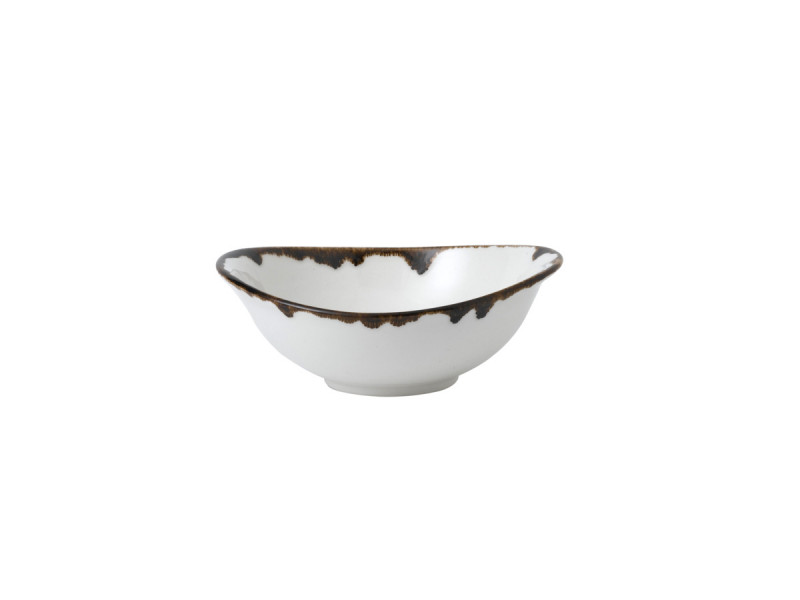 Bol à salade ovale blanc porcelaine 19,9 cm Harvest Dudson