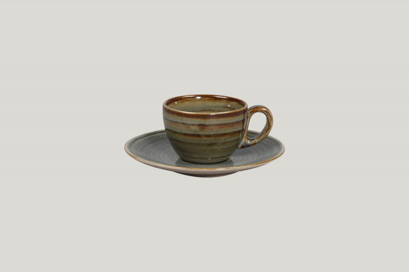 Tasse à café gris porcelaine 15 cl Ø 8 cm Rakstone Spot Rak