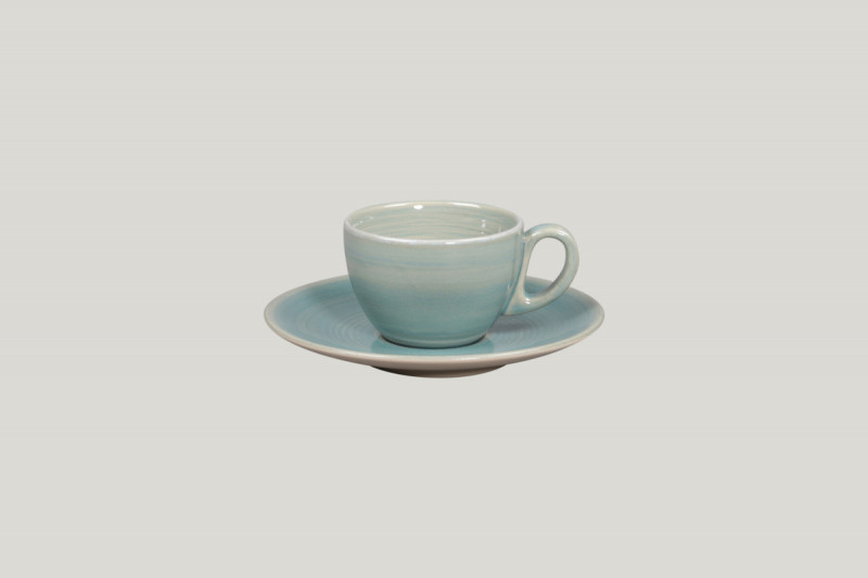 Tasse à café bleu porcelaine 15 cl Ø 8 cm Rakstone Spot Rak