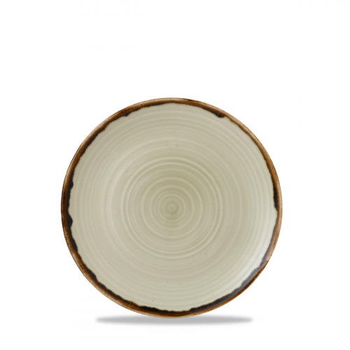 Assiette plate organique beige porcelaine vitrifiée Ø 27 cm Harvest Dudson