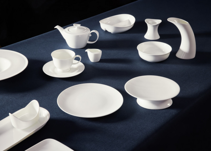 Sucrier sachets ovale ivoire porcelaine bone china Bravura Rak