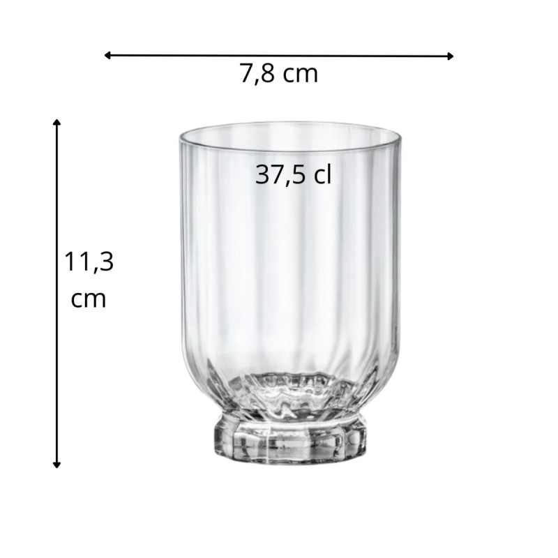 Gobelet forme basse verre 37,5 cl Florian Bormioli Rocco