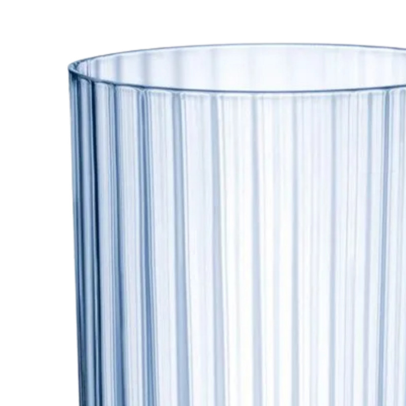 Gobelet forme haute bleu verre 40 cl America 20s Bormioli Rocco