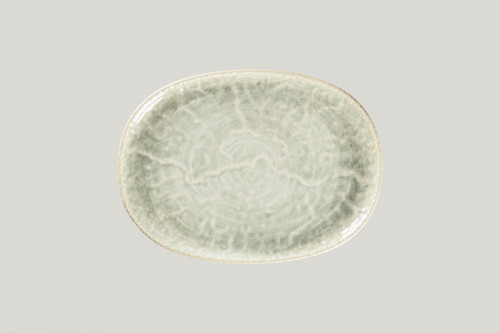 Plat coupe ovale céladon porcelaine 28 cm Krush Rak