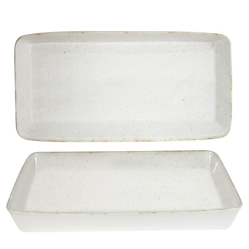 Plat buffet porcelaine barley white 53x16x6,2 cm 3 L Counter Serve Hints Churchill