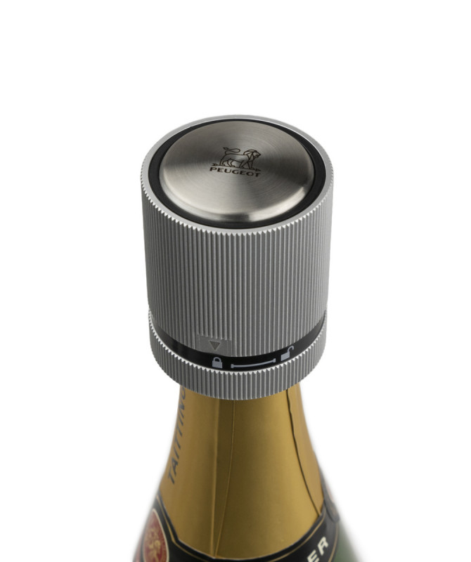 Bouchon champagne droit aluminium Ø 4,8 cm 6 cm Line Peugeot Saveurs