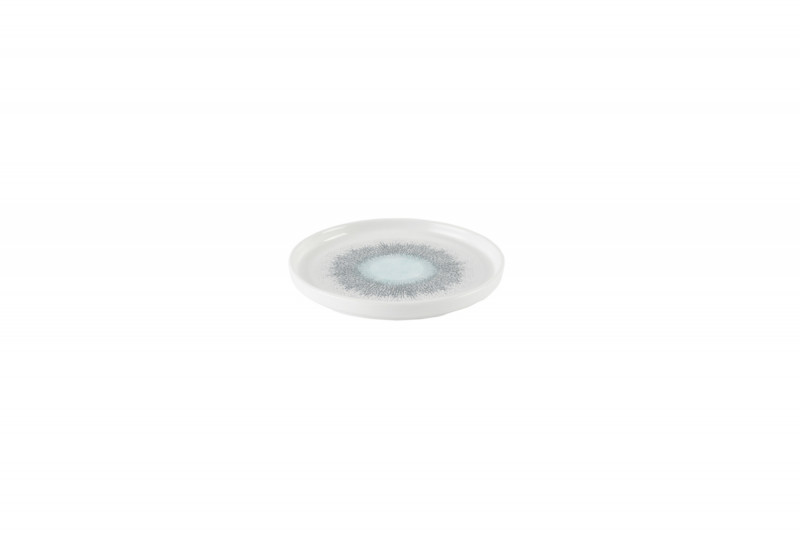 Assiette à bord droit rond Aquamarine porcelaine vitrifiée Ø 21 cm Fusion Churchill