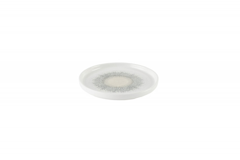 Assiette à bord droit rond Agate grey porcelaine vitrifiée Ø 26 cm Fusion Churchill