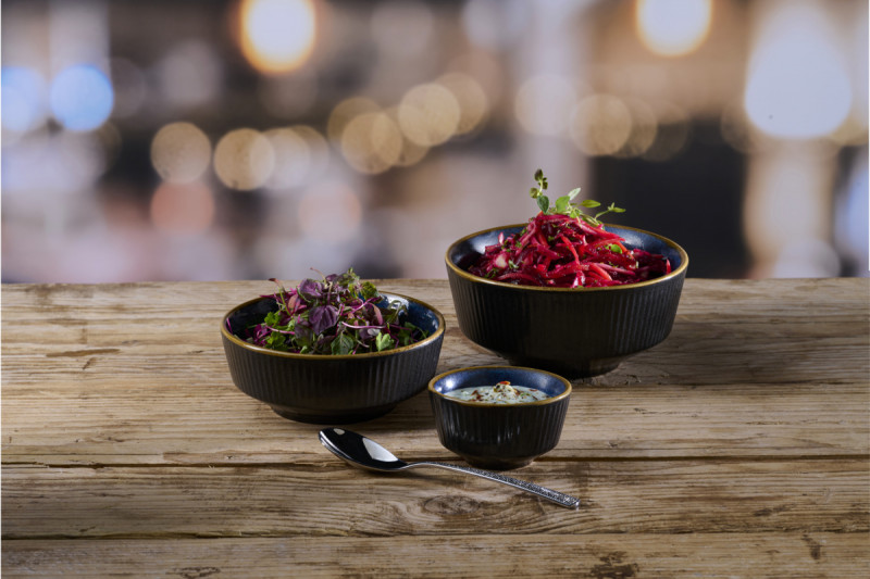 Bol à soupe rond Tokyo Black porcelaine vitrifiée Ø 13 cm Nourish Tokyo Churchill