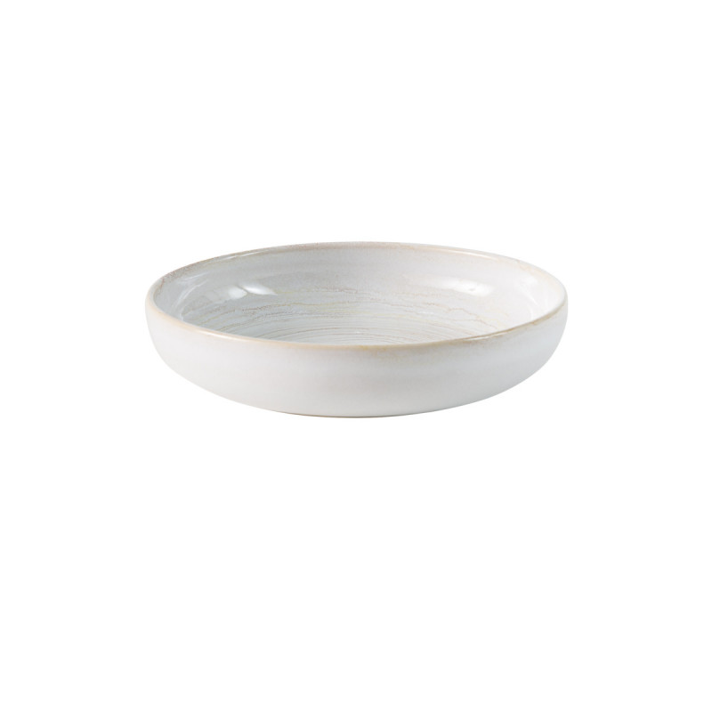 Assiette creuse rond beige grès émaillé Ø 22 cm Aurora Accolade