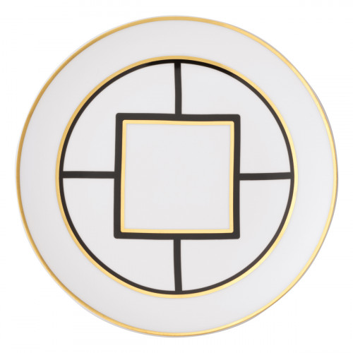 Assiette plate rond blanc porcelaine bone china Ø 22 cm Metrochic Villeroy & Boch