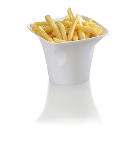 Saladier bol «&nbsp;gandot&nbsp;» Blanc Coton fibre végétale 10 cm Liliroc Saint Romain