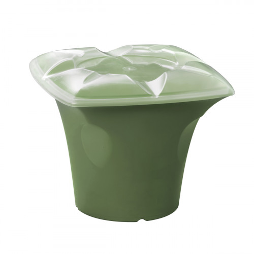 Saladier bol «&nbsp;gandot&nbsp;» vert fibre végétale 10 cm Liliroc Saint Romain