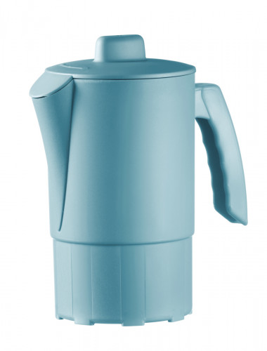 Pichet avec couvercle bleu ocean fibre végétale 1 L Liliroc Saint Romain