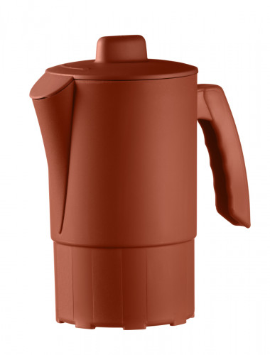 Pichet avec couvercle terracotta fibre végétale 1 L Liliroc Saint Romain