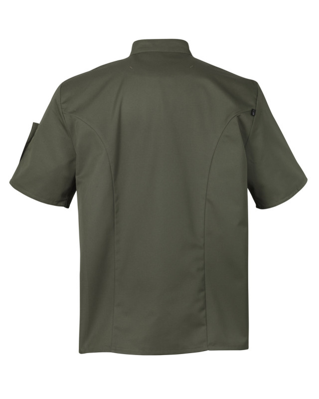 Veste de cuisine manches courtes kaki T4 Nero Robur
