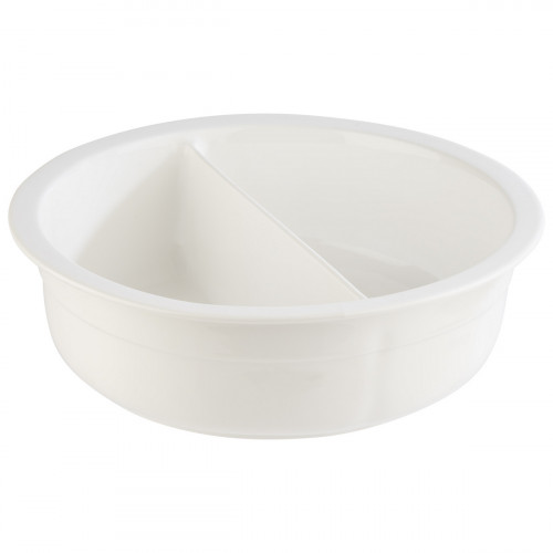 Bac 1 compartiment pour chaffing dish porcelaine blanc Ø 29,5 cm 29,5x29,5x9 cm Orbit Aps