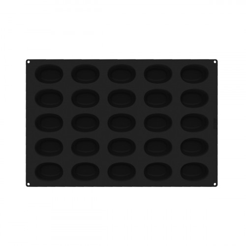 Plaque 25 savarins ovales silicone Pâtissier 60x40x3,5 cm