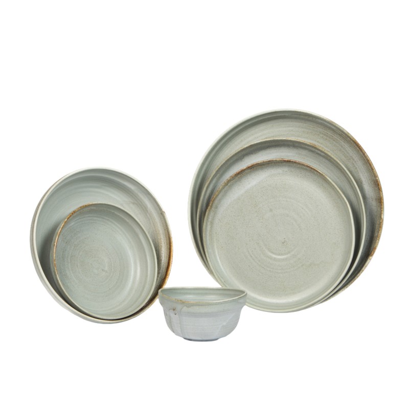 Assiette plate gris porcelaine Ø 20,5 cm Haven Urban Accolade