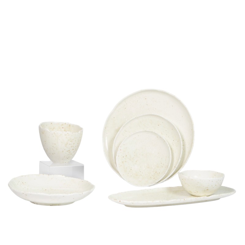 Assiette plate blanc porcelaine Ø 20,5 cm Kaji Luna Accolade