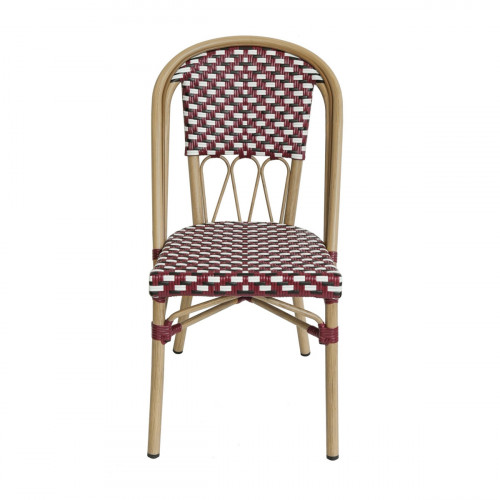 Chaise d'extérieur bordeaux 87x47x59 cm Elysee Flexmob