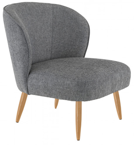 Fauteuil gris foncé 52x70x72 cm Eugenie Flexmob