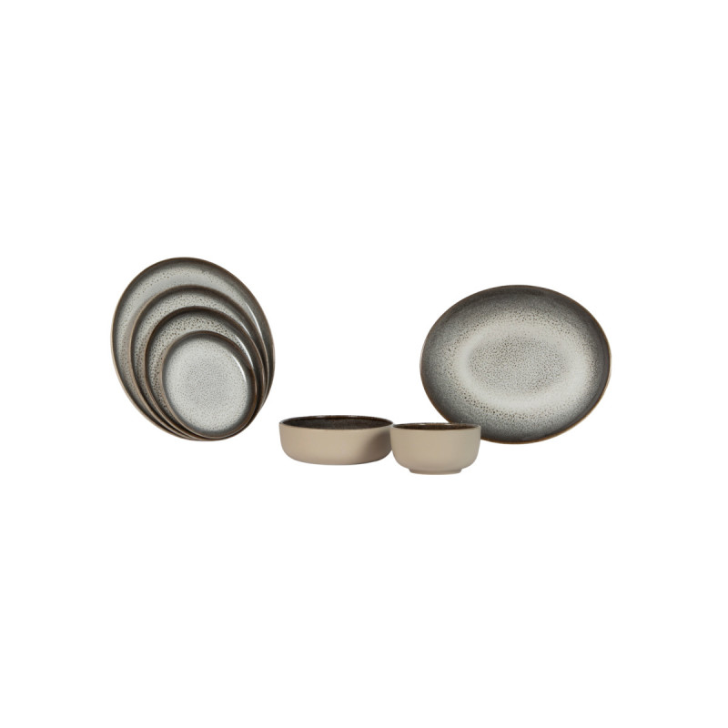 Assiette coupe plate porcelaine Silver Moon Accolade